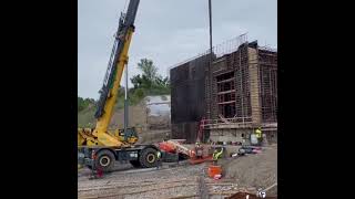 DTE Sibley Quarry resteel walls for conveyor system [upl. by Carri]