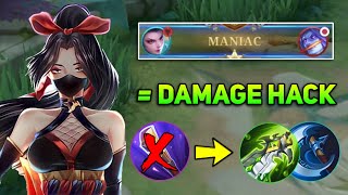 TOP GLOBAL HANABI BEST BURST DAMAGE HACK BUILD FOR 2023 please try [upl. by Ateinotna]