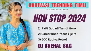 Aadivasi Trending Nonstop timli 2024 Dj Snehal SAG Sound Crezzz [upl. by Ahsienek]