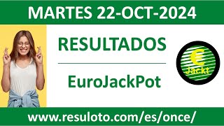 Resultado del sorteo EuroJackPot del martes 22 de octubre de 2024 [upl. by Valeria]