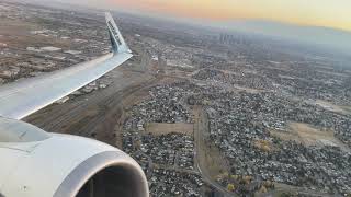 WestJet 737800 No Scimitar Winglets High Power Runway 29 Takeoff from Calgary CYYC [upl. by Aromas]