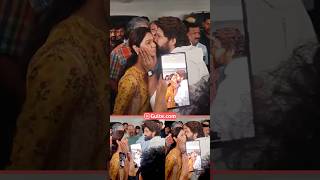 AlluArjun calming his Wife with a Kiss 💕 AlluSnehaReddy  Pushpa2TheRule  Gulte [upl. by Berlin]