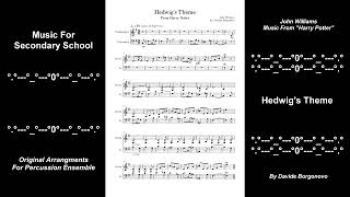 Hedwigs Theme from Harry Potter  Glockenspiel and Cello Duo Score Sheet Music [upl. by Nenerb789]