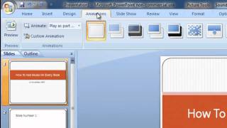 How To Add Music On Every Slide In Powerpoint [upl. by Namar295]