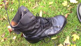 Boots Combat High Ex British Army Boot 1980s [upl. by Haimerej]