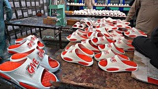 How EVA Soft Slippers are Made In Pakistans No1 T2 Shoes Factory [upl. by Yema]