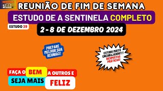 Reunião de fim de semana 28 de dezembro 2024 RESPOSTAS Estudo de a sentinela JW Brasil [upl. by Truman]