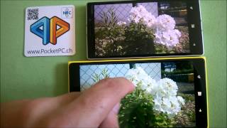 Nokia Lumia 930 vs Nokia Lumia 1520 Display und Kameravergleich [upl. by Ardnalac]