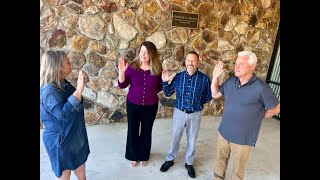 Newly Elected Hawkins County BOE members sworn in Christian reelected board chairman [upl. by Fates118]