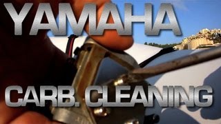 Yamaha Outboard Cleaning Carburator [upl. by Joye]