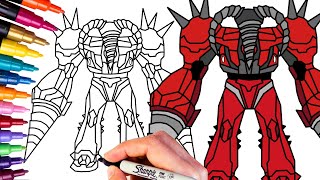 How to Draw UPGRADED TITAN DRILLMAN Step by Step Easy Skibidi Toilet Drawing Tutorials [upl. by Gardol]