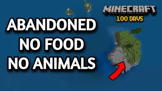 Surviving 100 Days ABANDONED on an Island in Minecraft [upl. by Nylessoj565]