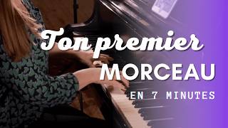 Apprends ton premier morceau de piano en seulement 7 minutes débutant [upl. by Manya757]