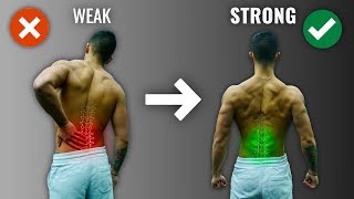 How To Get A Strong Lower Back The RIGHT Way 4 Must Do Exercises [upl. by Forest]