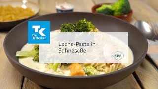 LachsPasta in Sahnesoße  Histaminarmes Rezept [upl. by Zelde755]