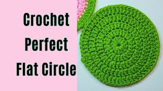 How to Crochet a Perfect Circle for Beginners Step by Step [upl. by Idorb431]