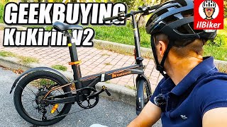 GEEKBUYING KuKirin V2  Bici elettrica super leggera e portatile [upl. by Enomes]