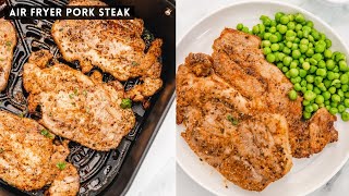 Air Fryer Pork Steak Recipe [upl. by Elbring]