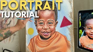 HOW TO PAINT A PORTRAIT 🎨 [upl. by Bonns]