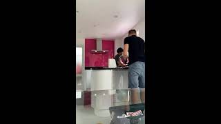 Installation of Modern Kitchen Splashbacks Timelapse Video by ®CreoGlass wwwcreoglasscouk [upl. by Ardnosal]