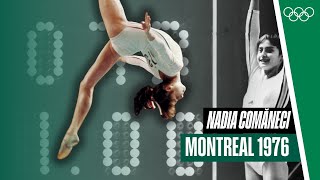 Nadia Comăneci 🤸🏼‍♀️  All seven perfect 🔟s at Montreal 1976 [upl. by Catima]