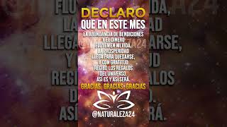 🌟 YO SOY AGOSTO  Decreto para el mes de Agosto 🌟 decretos afirmaciones mantra naturaleza24 [upl. by Freddi]