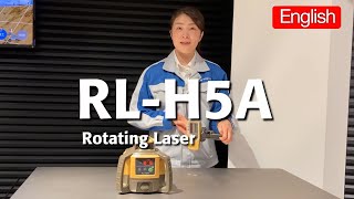 TOPCON Rotating Laser RLH5A English [upl. by Notnek]