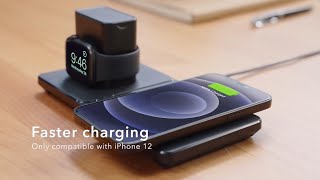 ESR  HaloLock™ 2in1 Magnetic Wireless Charger with iWatch Stand [upl. by Mcgrody]