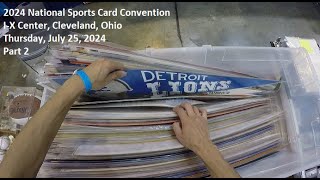 2024 National Sports Card Convention Pt 2  IX Center Cleveland Ohio Thursday July 25 2024 [upl. by Garvey233]