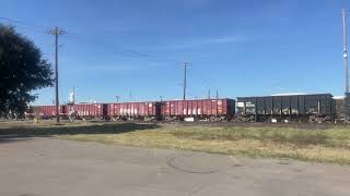 Arlington Texas 11292024 Eastbound Rock Train [upl. by Nester]