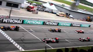 2011 MALAYSIA F1 START HD [upl. by Nagaer]