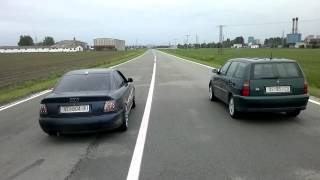 Audi a4 19 TDI vs VW Polo 19 sdi [upl. by Enilram822]