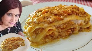 lasagna zuccasalsiccia e trito di carne troppo buona e filante [upl. by Chemosh317]