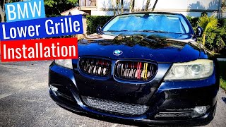 How to remove and Install BMW Lower Grilles Properly on e90 e91 e92 e93 335i 535i 135i [upl. by Templeton870]