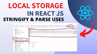 How To Save Data In Localstorage In React JS ✅  JSON parse and stringify Example in Hindi  💻 [upl. by Ransom]