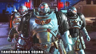 CARCHARODONS SQUAD 3 Space Marines vs TYRANID ARMY  Warhammer 40k Space Marine 2 [upl. by Kee]