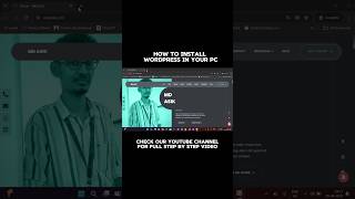 Install WordPress on localhost Xampp shorts wordpress [upl. by Doolittle]