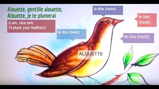 Alouette  French Lyrics with English Translation [upl. by Daphene]