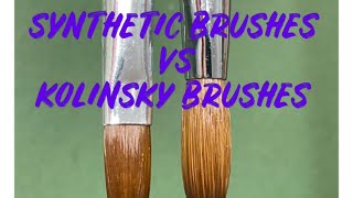 Kolinsky vs synthetic brushes [upl. by Quita]