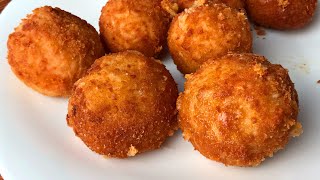 Bolitas o croquetas de arroz y atún crujientes y deliciosas Receta fácil [upl. by Aryamoy51]