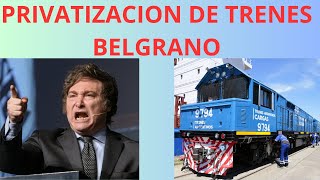 Se PRIVATIZARÁN LOS TRNES EN ARGENTINA argentina milei noticias economia viralvideo [upl. by Shimberg109]