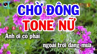 Karaoke Chờ Đông Tone Nữ Nhạc Sống Mới 2023  Nhạc Sống Tuấn Cò Karaoke [upl. by April579]