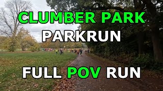 Clumber Park Parkrun FULL POV RUN 26102024 [upl. by Aikym]