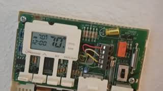 Thermostat battery installed [upl. by Zetneuq]