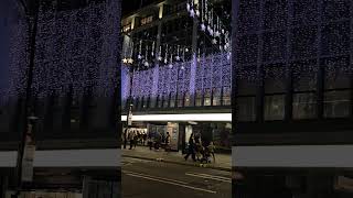 Oxford Street Christmas lights turned On christmas music merrychristmas cover oxfordstreet [upl. by Nevart]