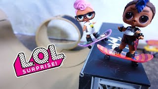 LOL SURPRISE DOLL Lilys Date With Brock Skateboarding [upl. by Najib]