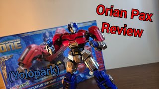 Yolopark Optimus PrimeOrion pax review Transformers one [upl. by Ellesor]