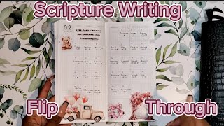 Feb Scripture Writing  Quick Flip Through [upl. by Metsky673]