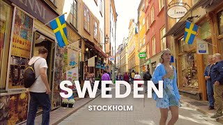 Discover the Magic of Stockholms Old Town  Gamla Stan🍦🏛️ 🇸🇪 4K Sweden Summer Walk 2023 [upl. by Llehcim]