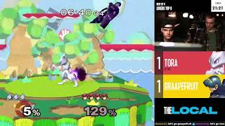 Tora MewTwo vs GrapeFruit Marth  The Local 2x11  Losers Top 8 [upl. by Gniliem]